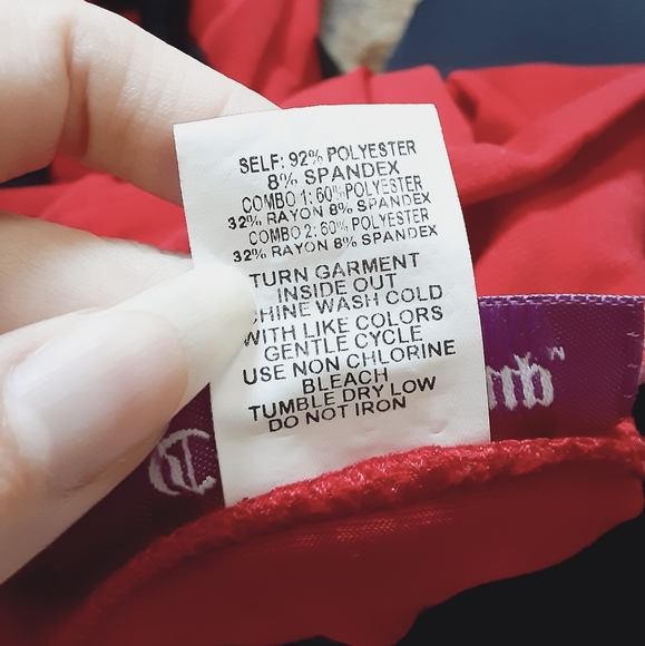 Cupid's Cup Red and Black Dress Girls S - Picture 5 of 5